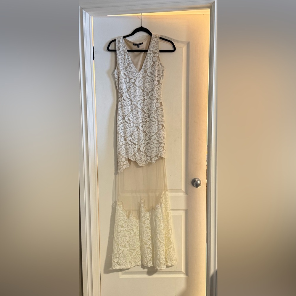 Symphony Beige lace dress